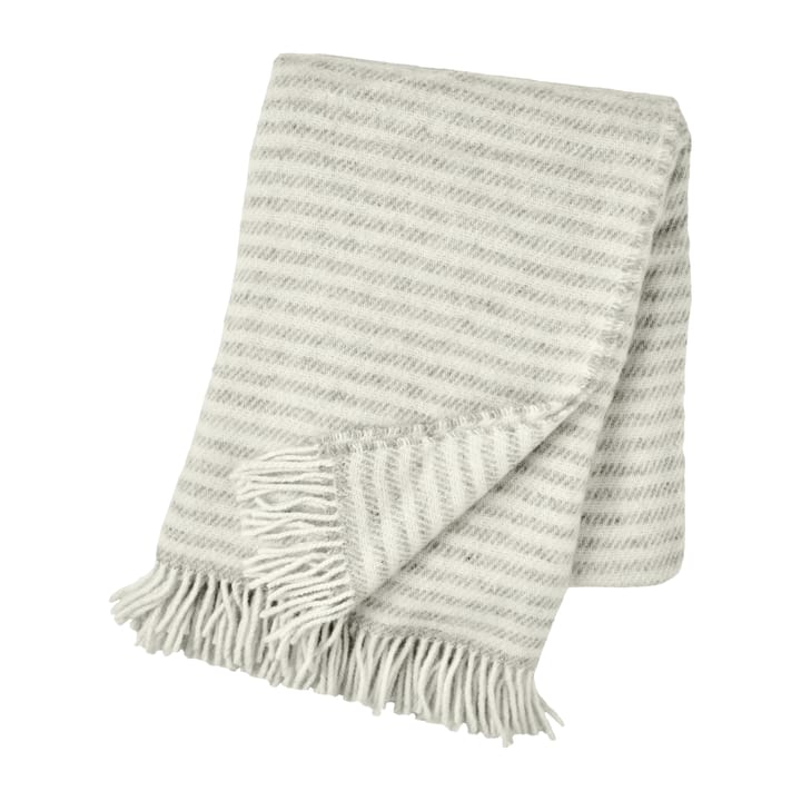 Tidal wool throw 130x180 cm, Light grey Scandi Living