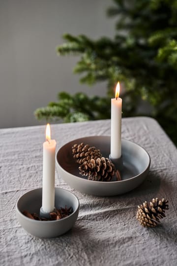 Valley candle sticks Ø21 cm - grey - Scandi Living