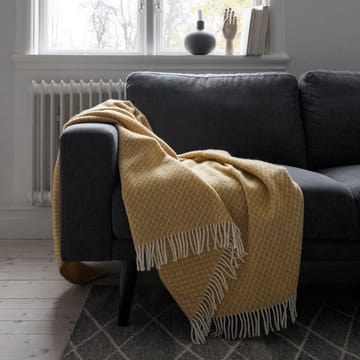 Wicker wool throw - mustard - Scandi Living