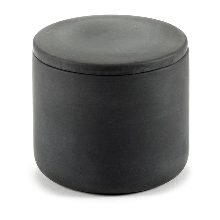 Cose storage jar with lid S low 7 cm, Dark grey Serax