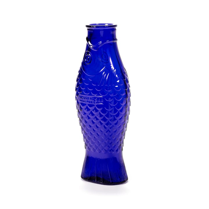 Fish & Fish glass bottle 85 cl, Cobalt blue Serax