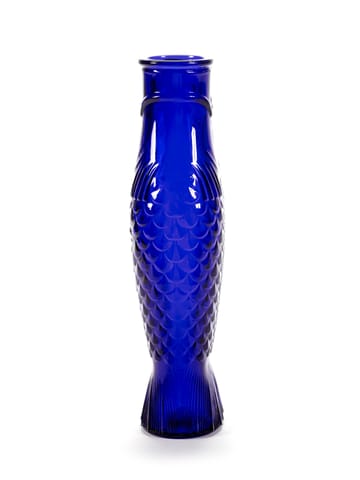 Fish & Fish glass bottle 85 cl - Cobalt blue - Serax