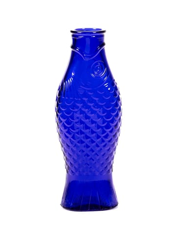 Fish & Fish glass bottle 85 cl - Cobalt blue - Serax