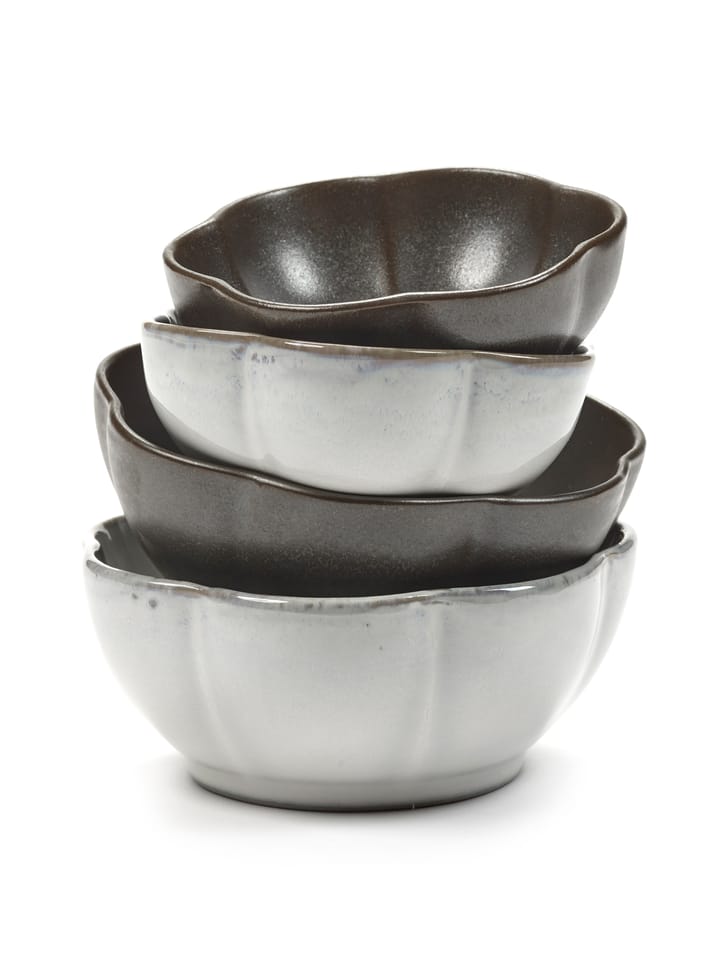 Inku apero bowl 4 pieces, Green-white Serax