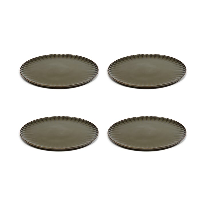 Inku plate XL Ø27 cm 4-pack, Green Serax