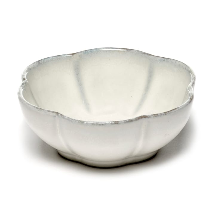 Inku ridged bowl M 11 cm, White Serax