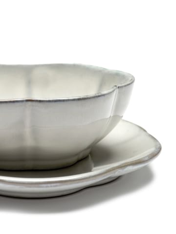 Inku ridged bowl M 11 cm - White - Serax