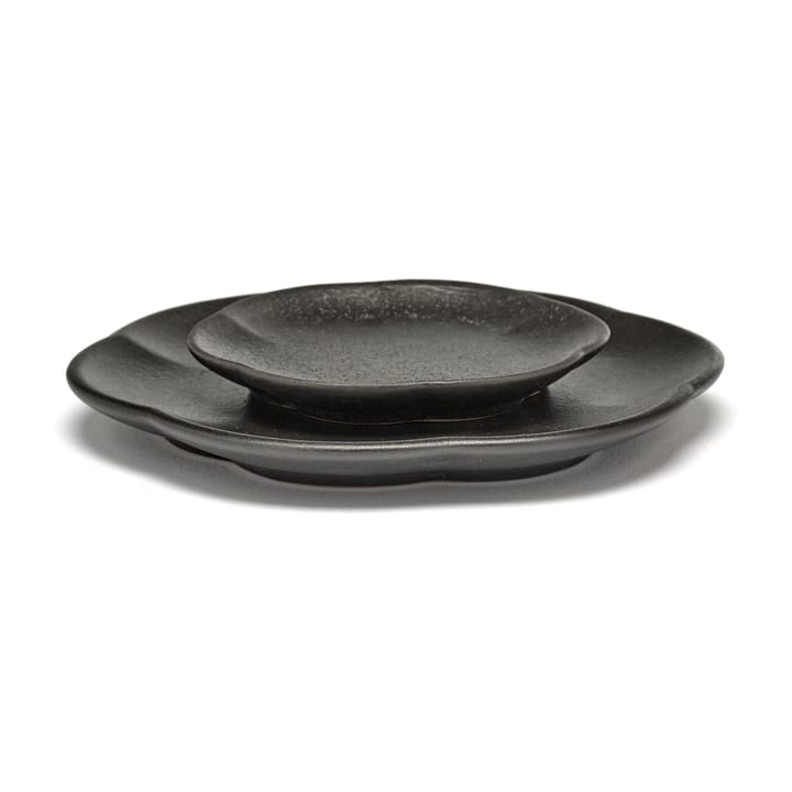 Inku ridged plate M 13.9 cm, Black Serax