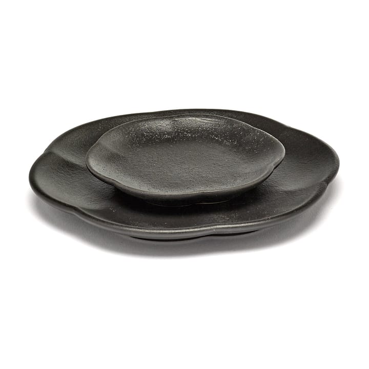 Inku ridged plate S 8.9 cm, Black Serax