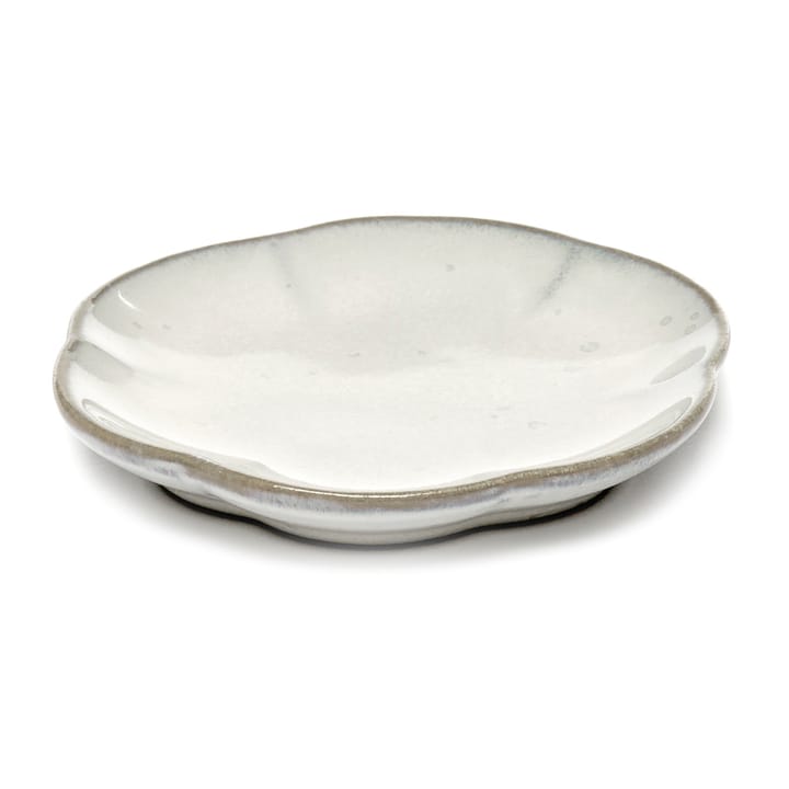 Inku ridged plate S 8.9 cm, White Serax