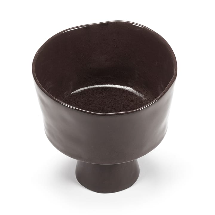 La Mère bowl on foot Ø18 cm, Ebony Serax