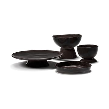 La Mère deep plate S Ø20 cm 2-pack - Dark brown - Serax