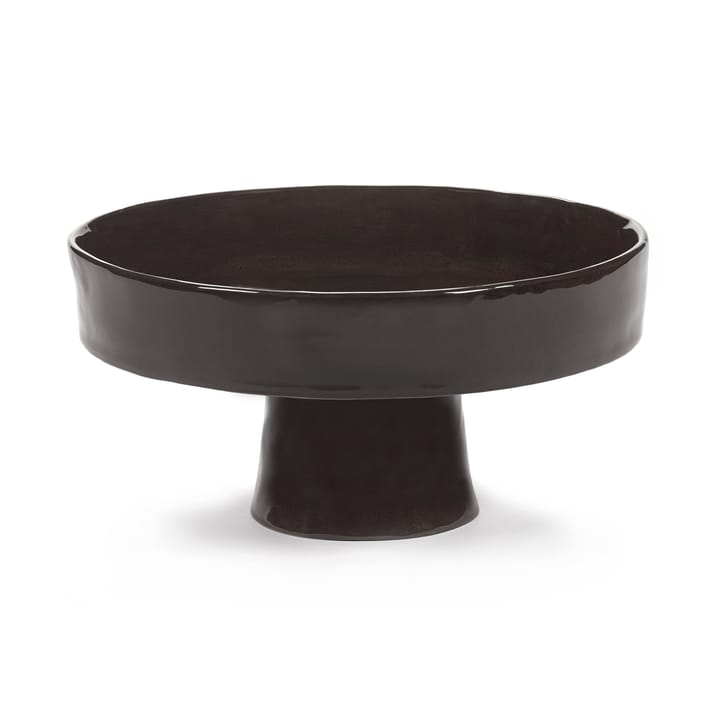 La Mère deep saucer on foot L Ø25 cm - Ebony - Serax