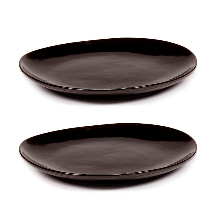 La Mère plate M Ø20 cm 2-pack - Dark brown - Serax