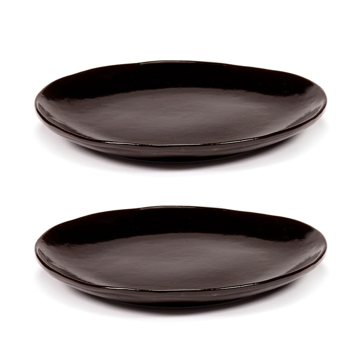 La Mère plate S Ø18 cm 2-pack, Dark brown Serax