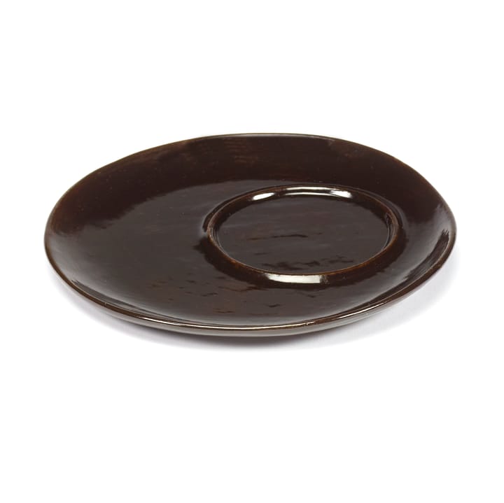 La Mère saucer for coffee cup Ø14.5 cm 2-pack, Dark brown Serax