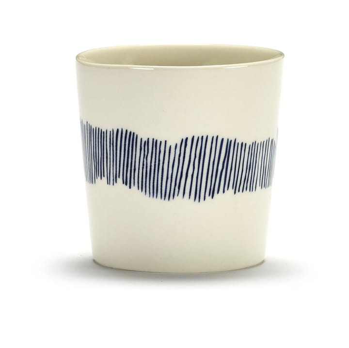 Ottolenghi Feast coffee cup 25 cl 4-pack, White stripes-blue Serax