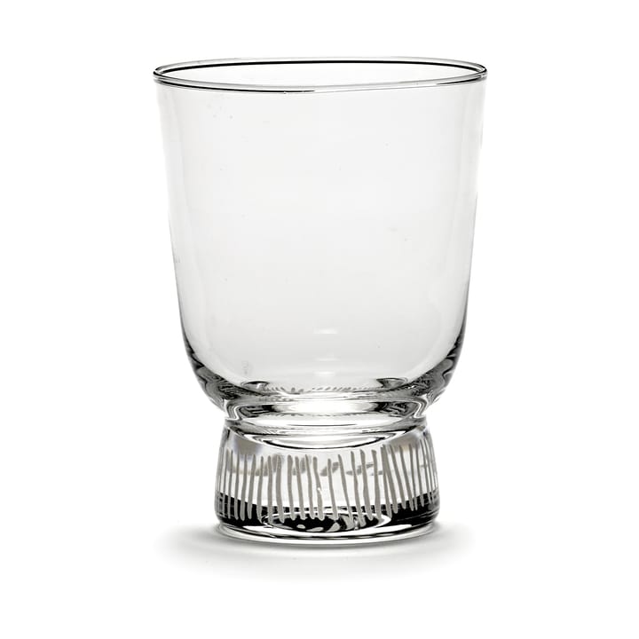 Ottolenghi Feast drinking glass 33 cl 4-pack, Stripes sandblasted Serax