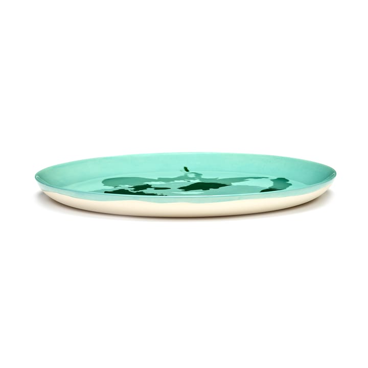 Ottolenghi Feast plate L Ø26,5 cm 2-pack, Azure-pepper green Serax