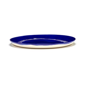 Ottolenghi Feast plate L Ø26,5 cm 2-pack - Dark blue stripes-white - Serax