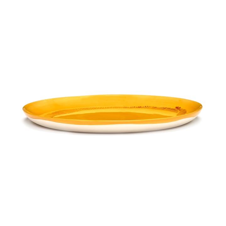 Ottolenghi Feast plate L Ø26,5 cm 2-pack, Yellow stripes-red Serax