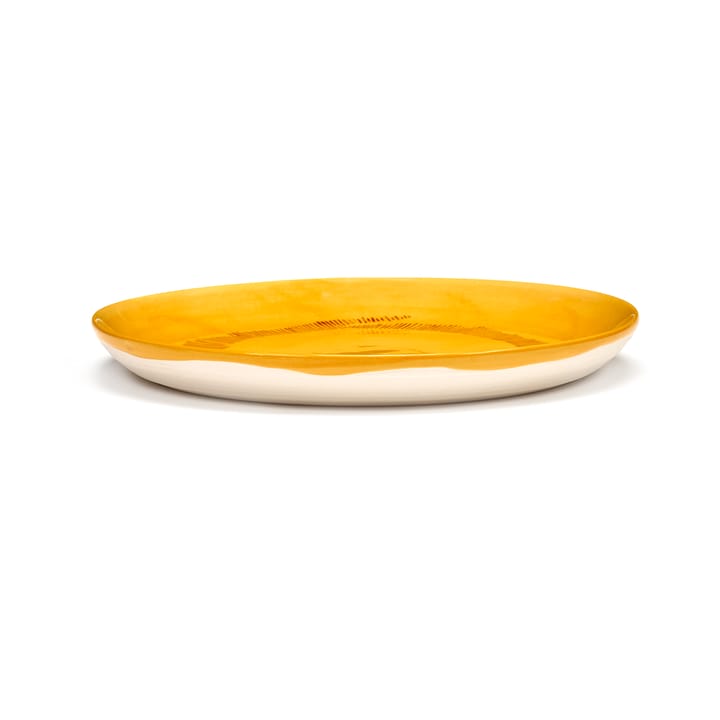 Ottolenghi Feast plate S Ø19 cm 2-pack, Yellow stripes-red Serax