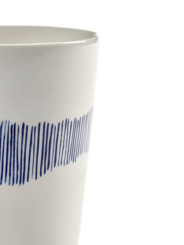 Ottolenghi Feast tea cup 33 cl 4-pack - White stripes-blue - Serax