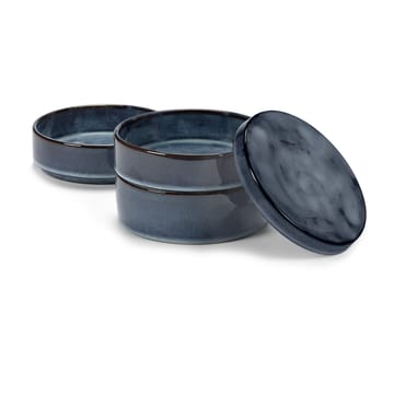 Pure bowls 3 pieces stackable 14 cm - Dark blue - Serax