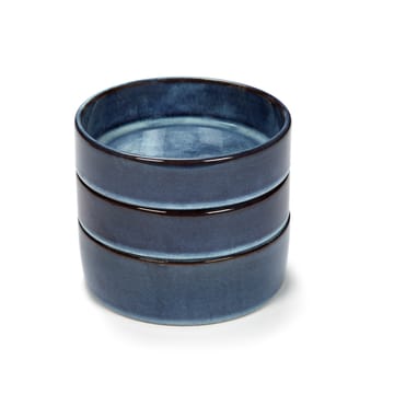 Pure bowls 3 pieces stackable 14 cm - Dark blue - Serax