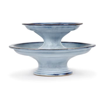 Pure cake plate glazed L 23.5 cm - Blue - Serax