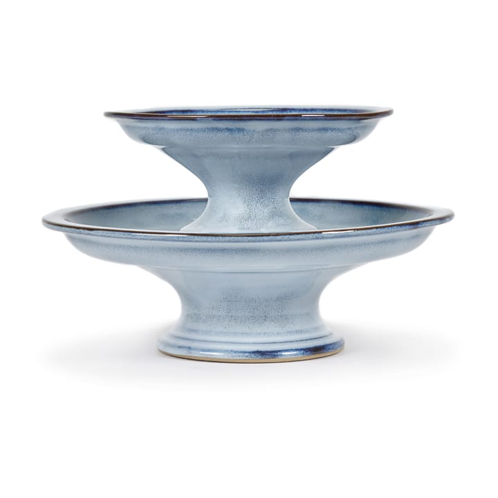 Pure cake plate glazed L 23.5 cm, Blue Serax