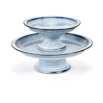 Pure cake plate glazed L 23.5 cm - Blue - Serax