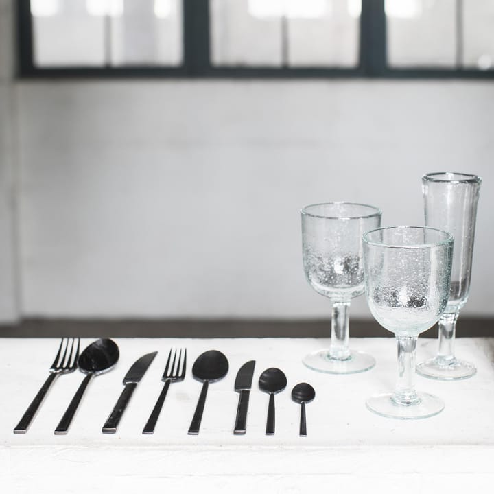 Pure dessert fork, black Serax