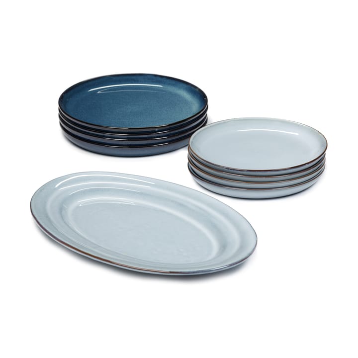 Pure dinner set 9 pieces - Blue - Serax