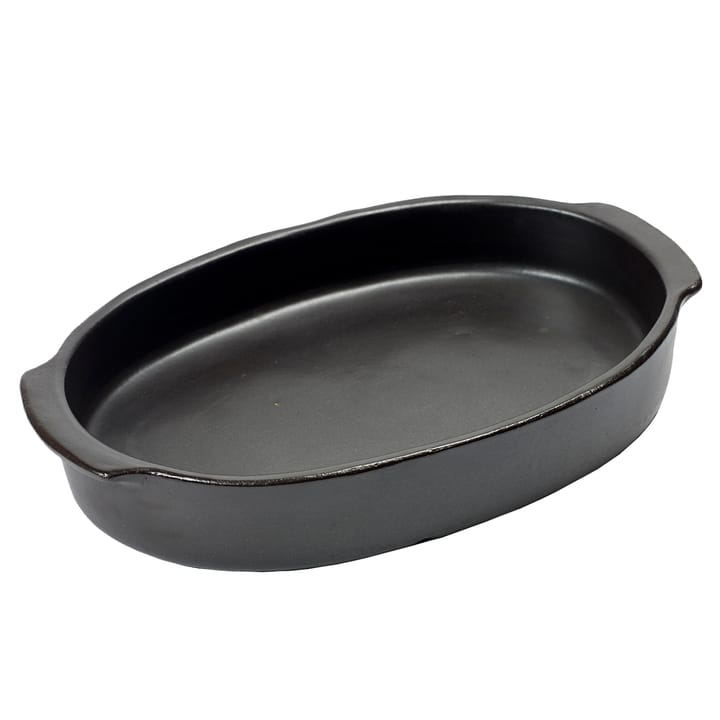 Pure oval oven form L, black Serax