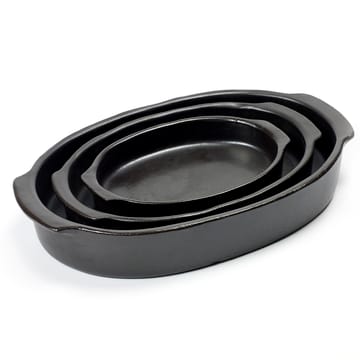 Pure oval oven form S - black - Serax