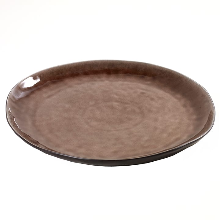 Pure plate 34 cm, brown Serax