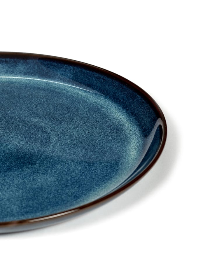 Pure plate glazed M 23.5 cm, Dark blue Serax