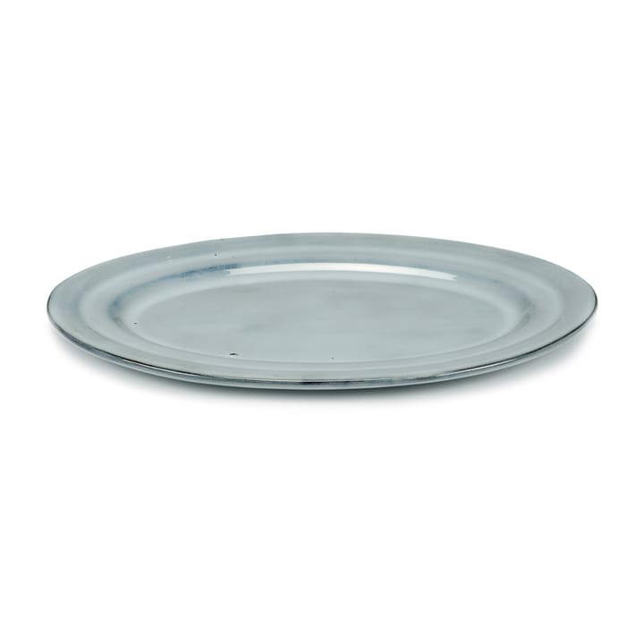 Pure serving bowl oval glazed - Blue - Serax