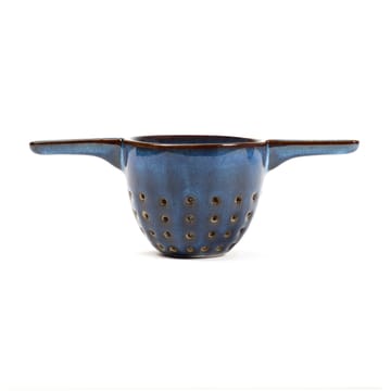 Pure tea strainer glazed 6 cm - Dark blue - Serax