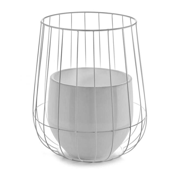 Serax flower pot in basket Ø37 cmh46 cm - white - Serax