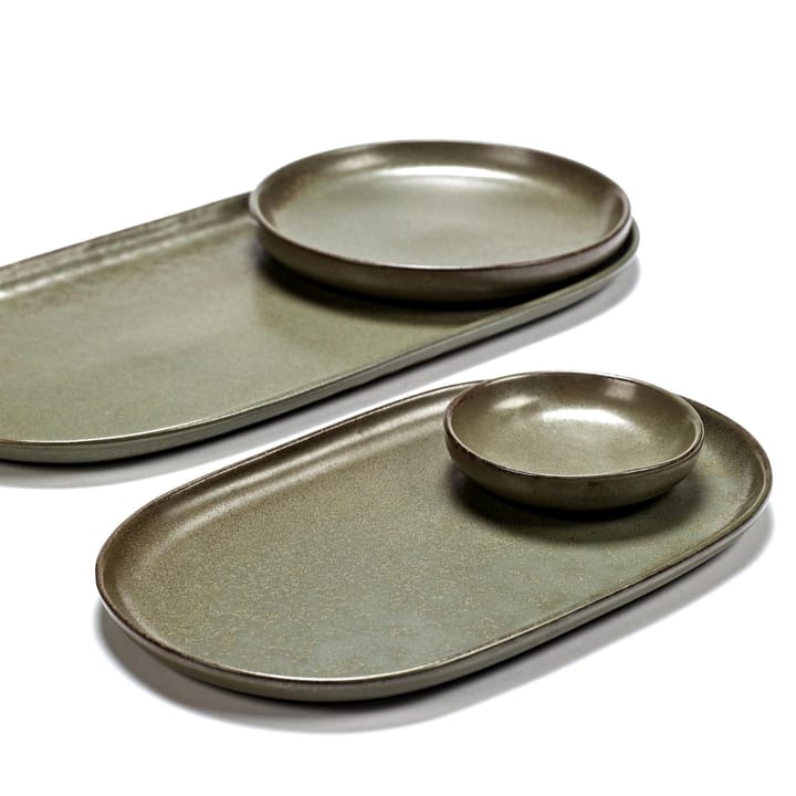 Surface tapas plate 15x25 cm, camogreen Serax