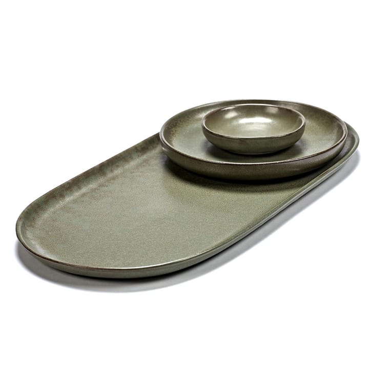 Surface tapas plate 17x35.5 cm, camogreen Serax