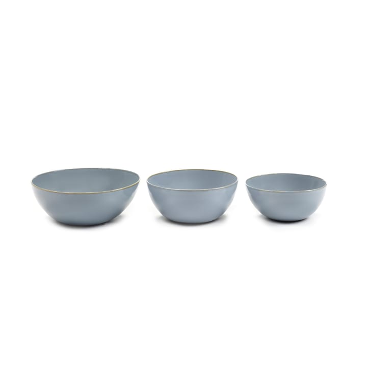 Terres de Rêves apero bowl 3 pieces, Smokey blue Serax