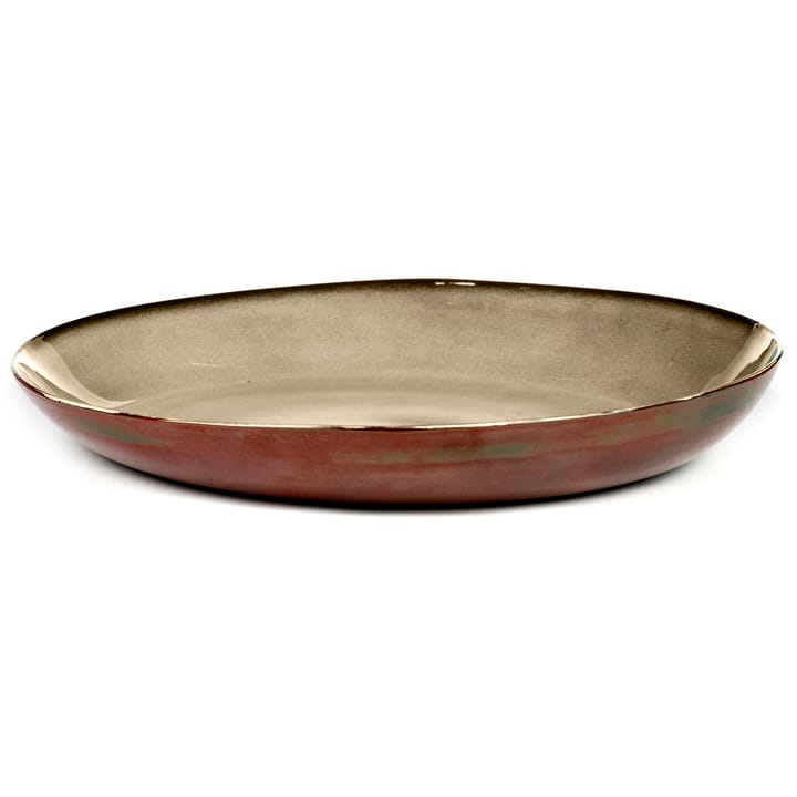 Terres de Rêves serving saucer 35.5 cm - misty grey-rust - Serax