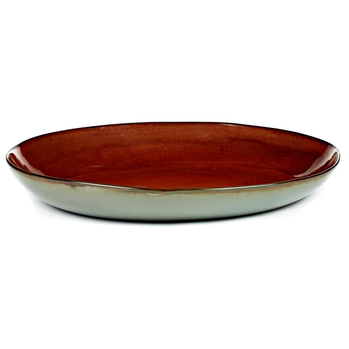 Terres de Rêves serving saucer 35.5 cm - rust-smokey blue - Serax