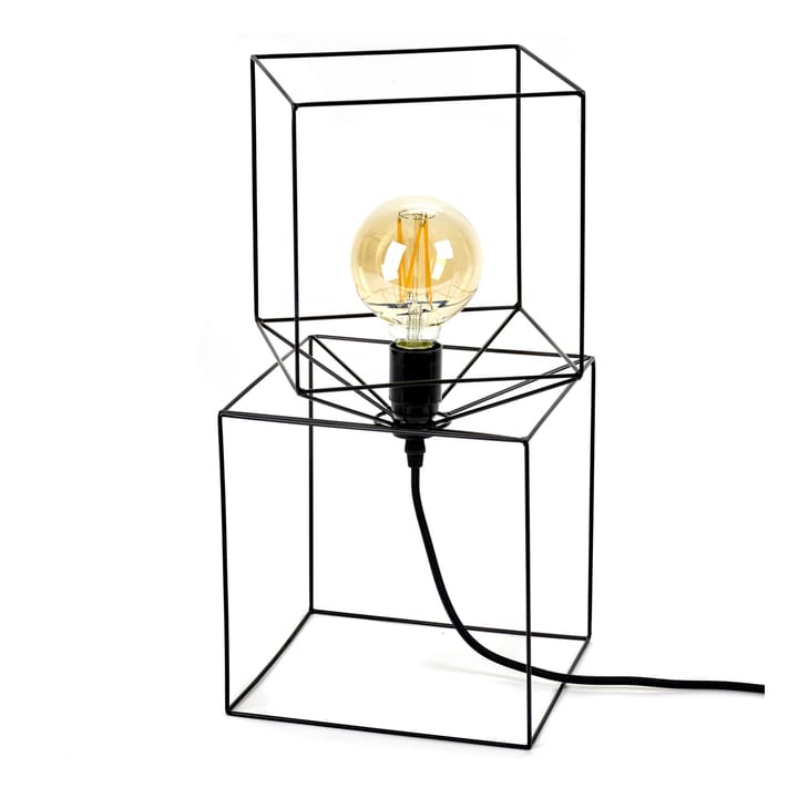 Trompe l'oeil table lamp, black Serax