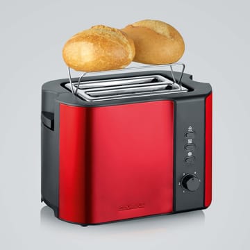 Severin AT 2217 toaster 2 slices - Black-red metallic - Severin