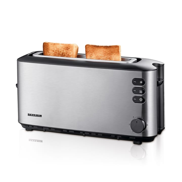Severin AT 2515 longslot toaster 2 slices - Brushed steel-black - Severin