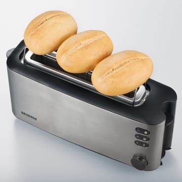 Severin AT 2515 longslot toaster 2 slices - Brushed steel-black - Severin